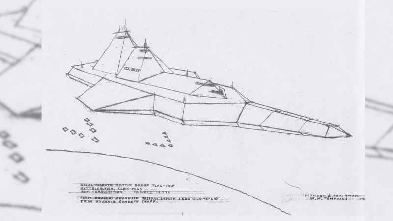 2 Two Km Spacecraft Carrier Drawing