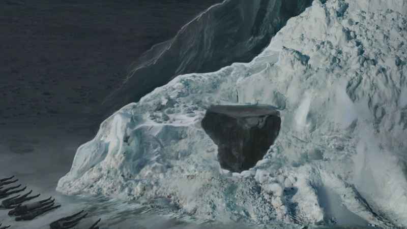 14 Portion Of Building Seen Through Ice